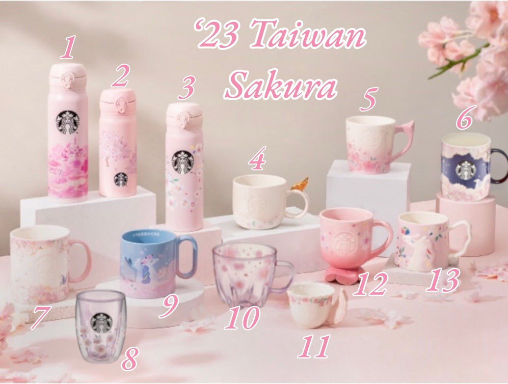 Starbucks 2022 China Pink Sakura 12oz Glass Cup