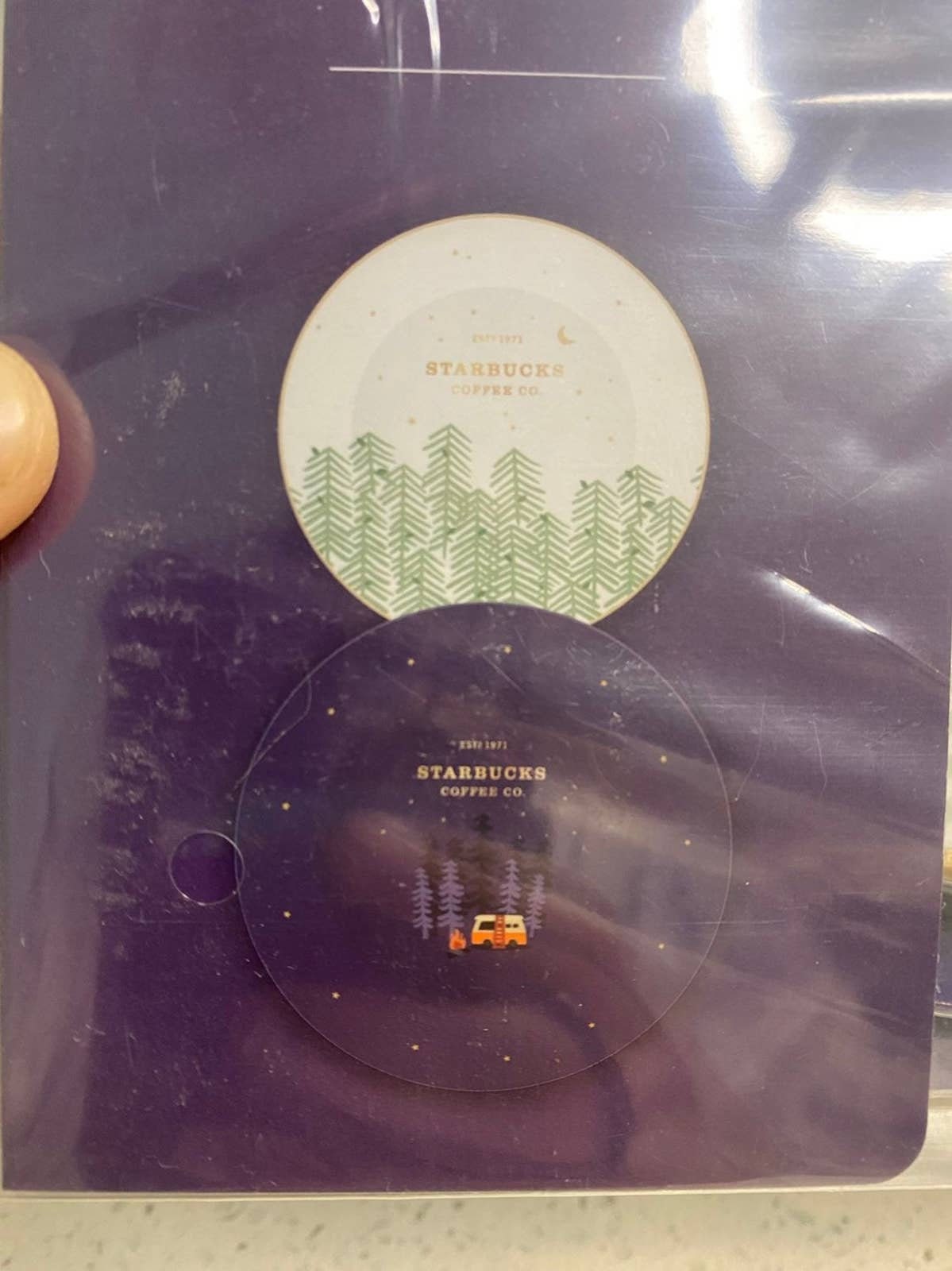 Starbucks Starry Night Forest Plate Set Limited Edition 2021