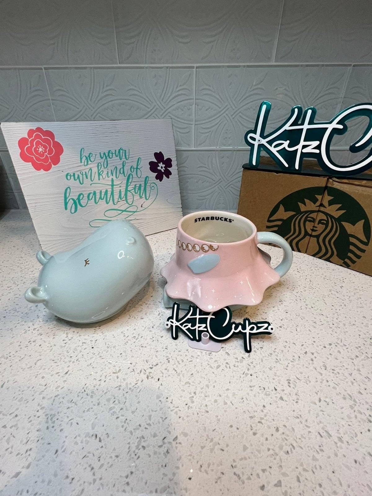Starbucks Hippo Ballerina in Pretty Pink Dress with Head Topper, Taiwan 2021