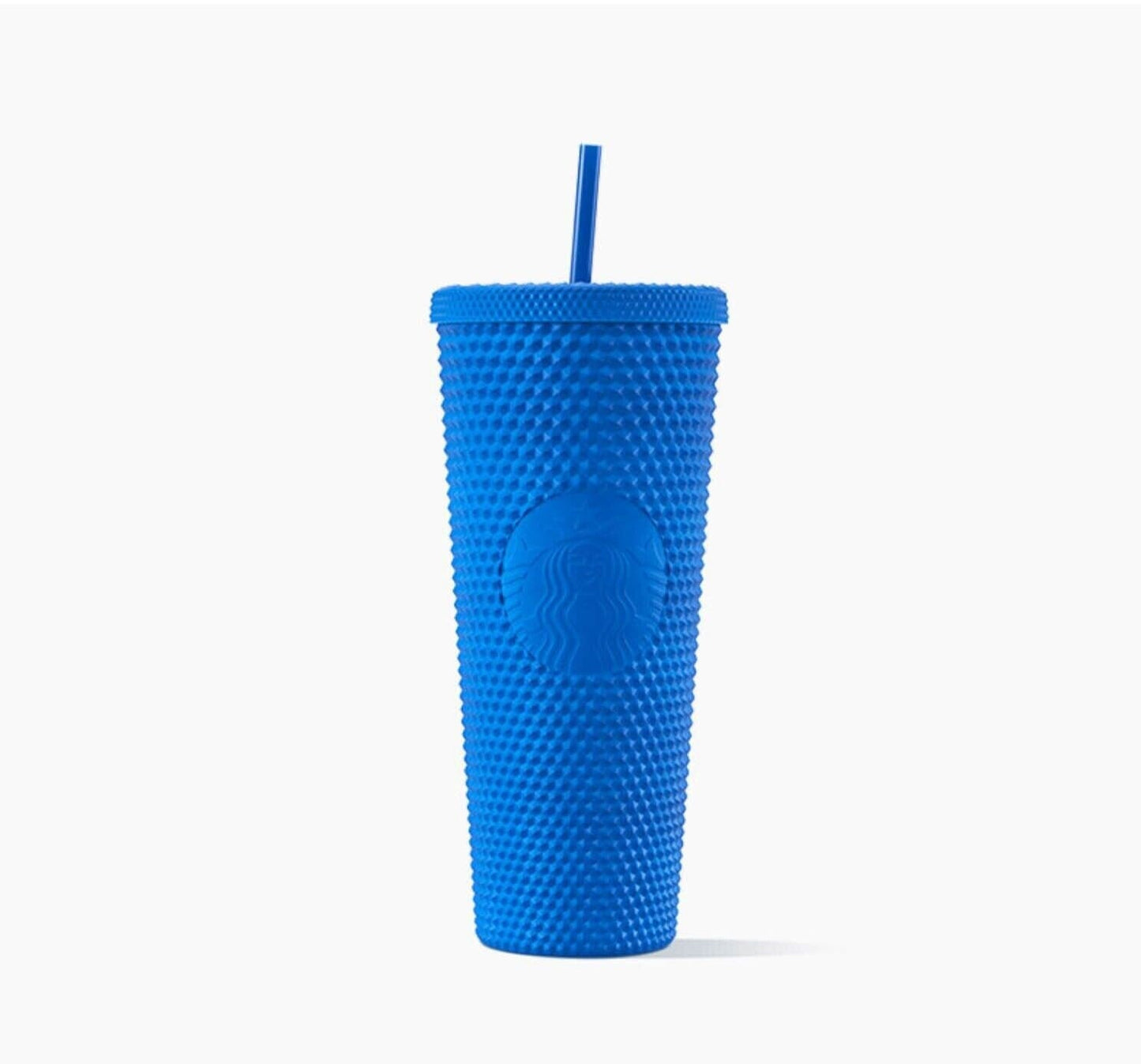 Starbucks Skiing Matte Klein Blue Studded Tumbler, 24oz