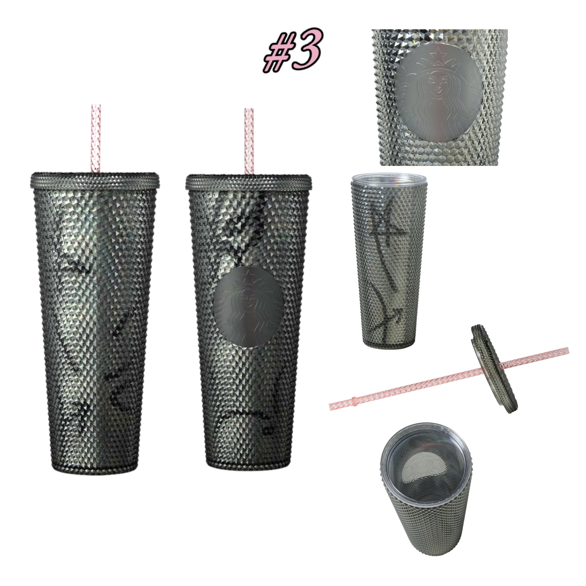 Black Rhinestone Cup Kit  Bling out you 24oz Starbucks Cup