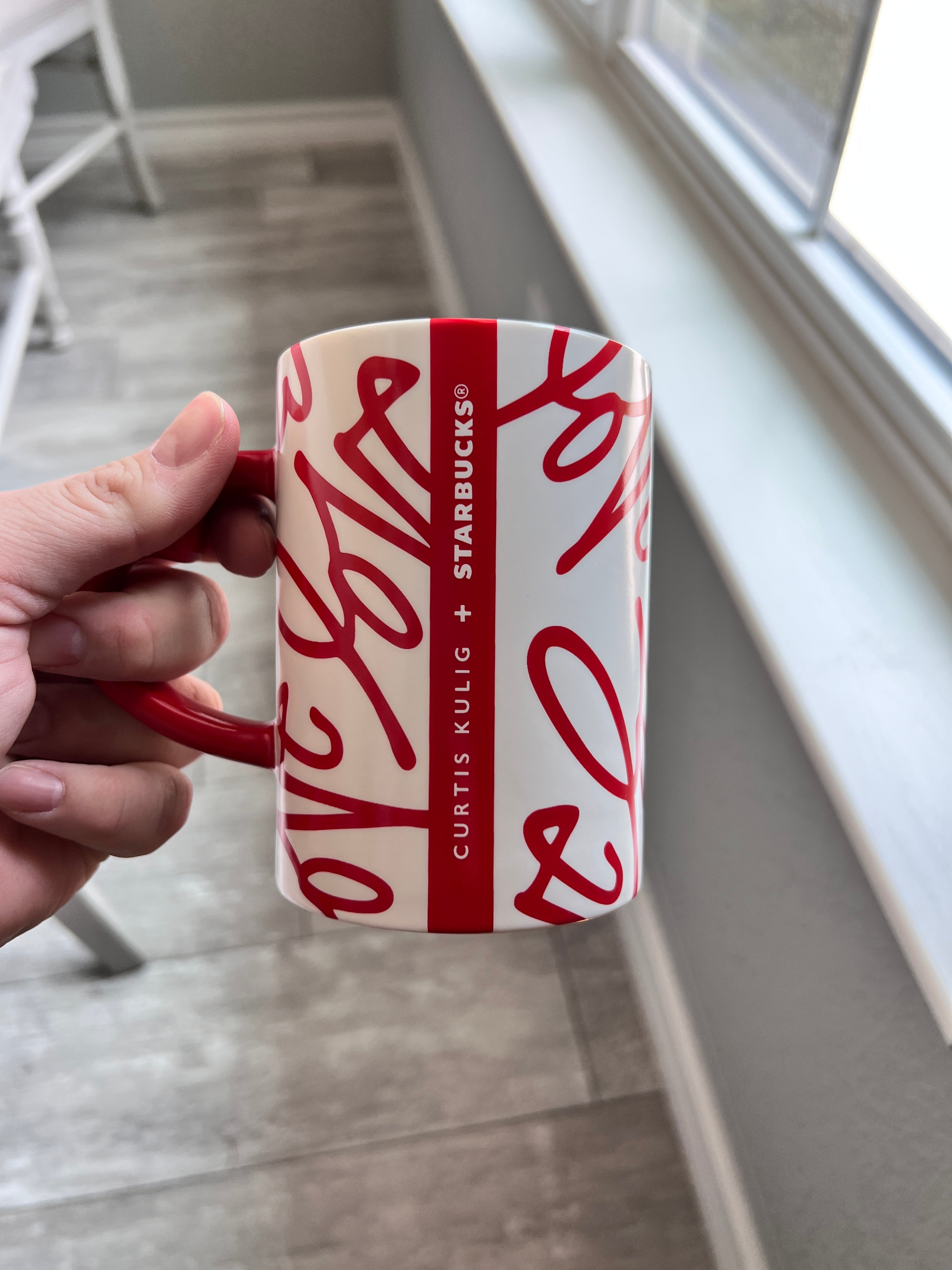 Starbucks + Curtis Kulig's deals Love Limited Edition Red Ceramic Mug, 12oz