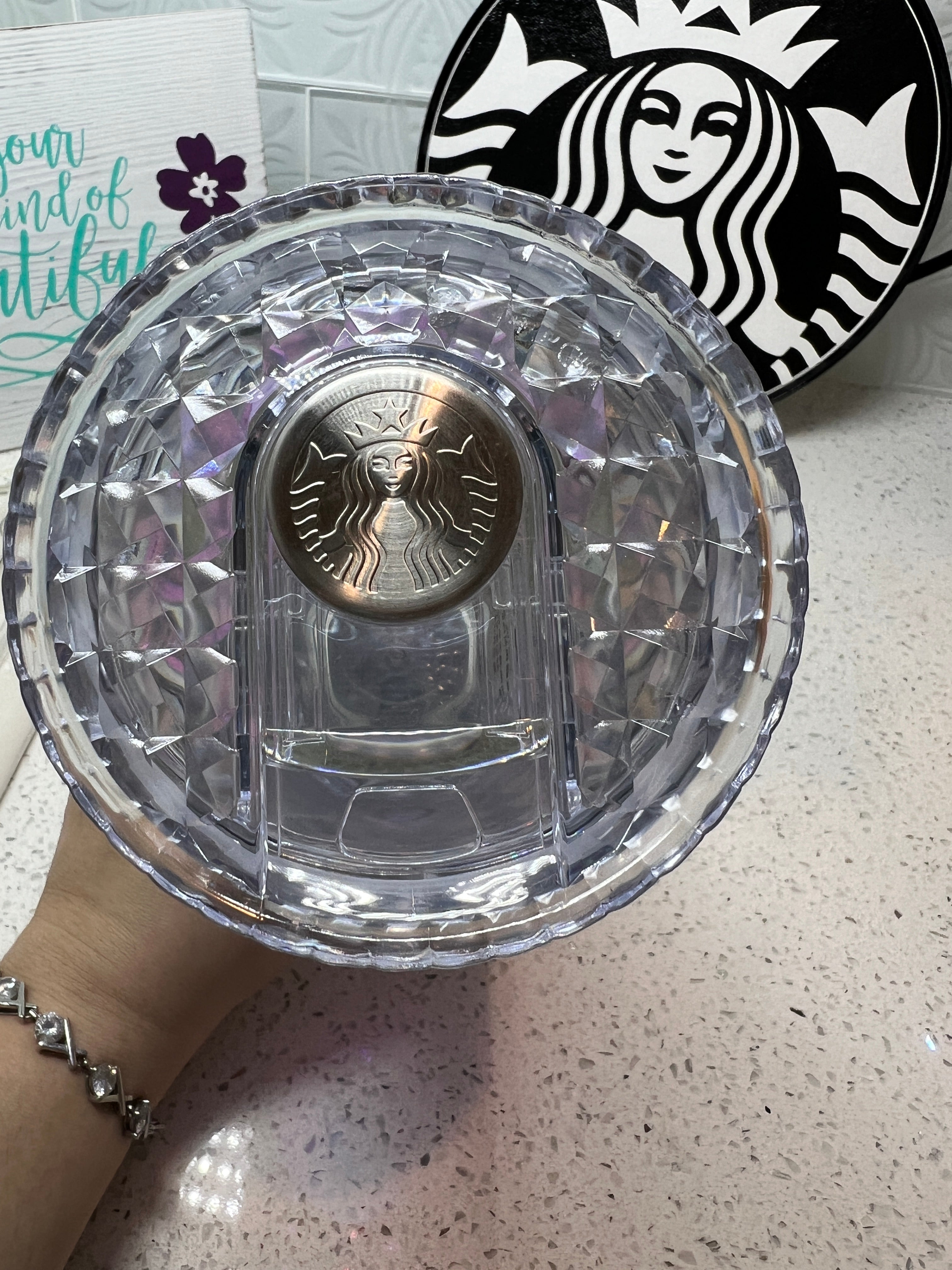 Starbucks Gray Glitter Studded buy Tumbler