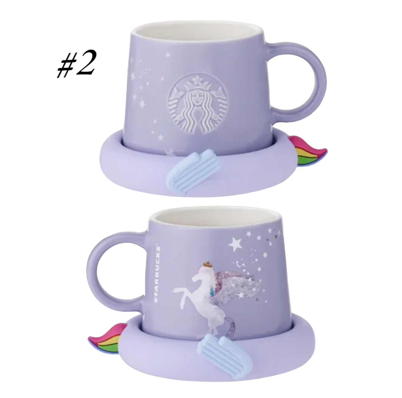 Starbucks Asia selling rainbow girl ceramic mug + coaster set BNWT