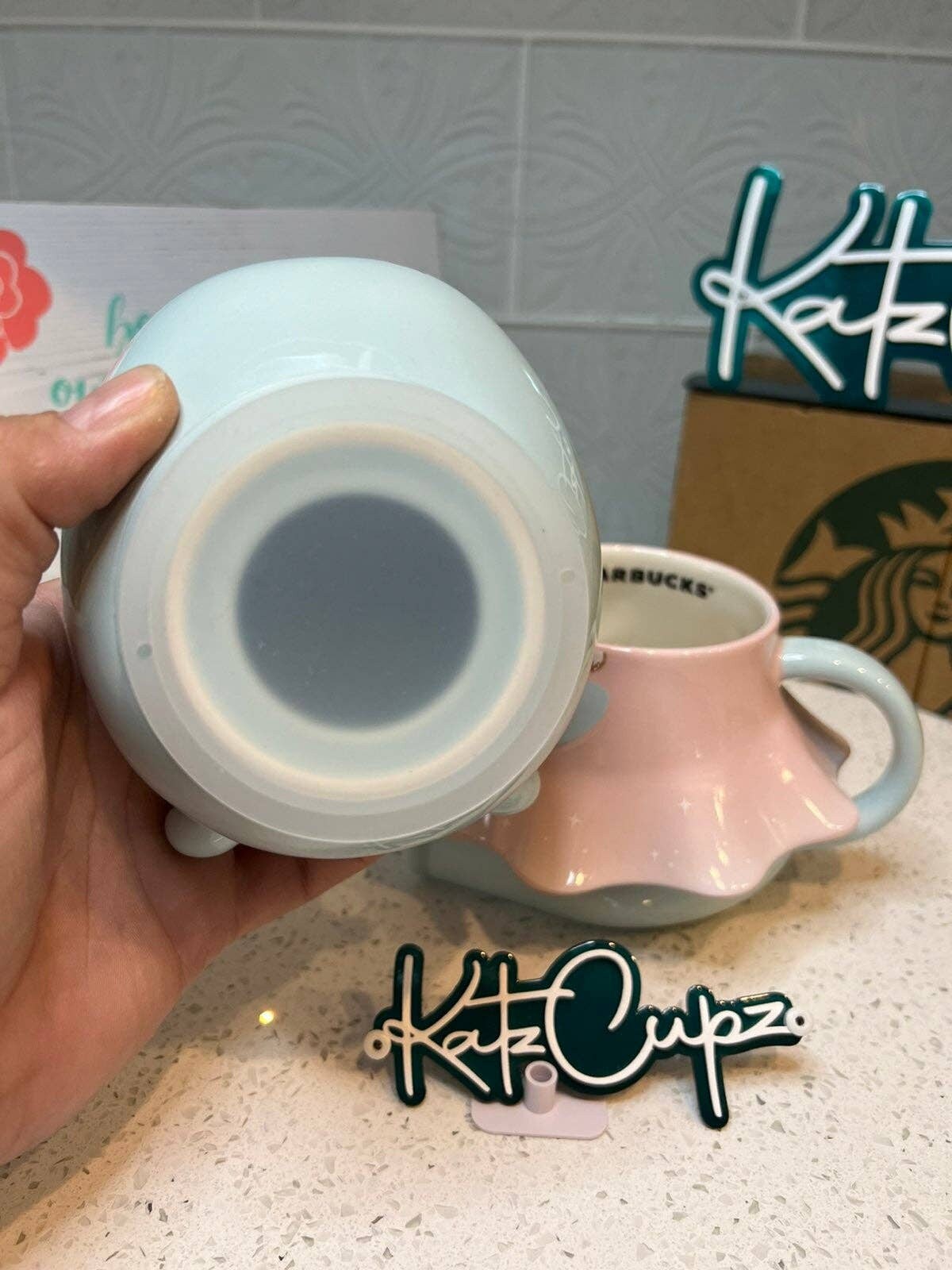 Starbucks Sakura Corkcicle Flip-Straw Kettle & Sakura Finger