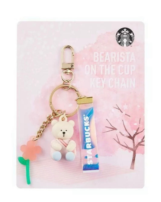 Starbucks Sakura Flowery Bearista Keychain