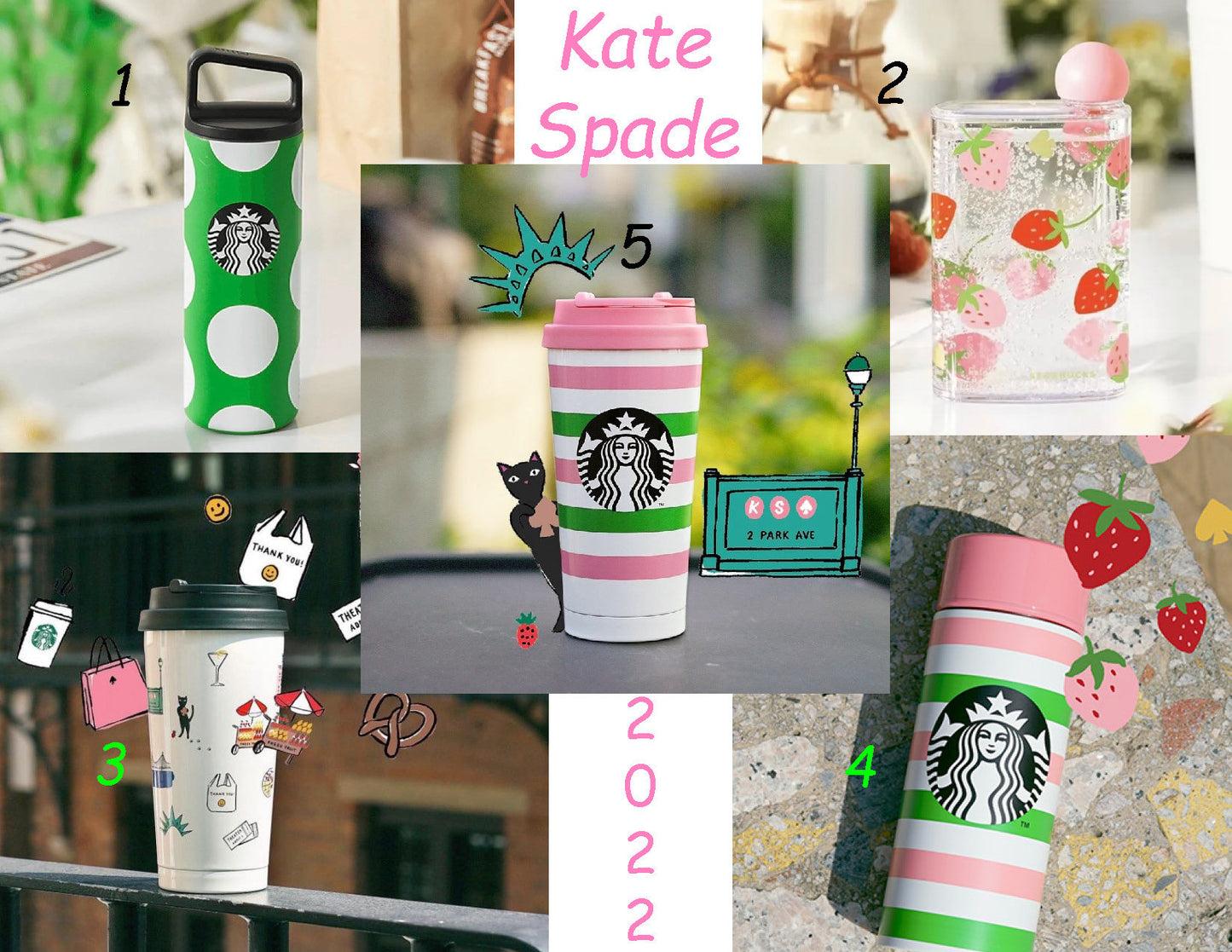 Starbucks + Kate Spade New York Collection 2022