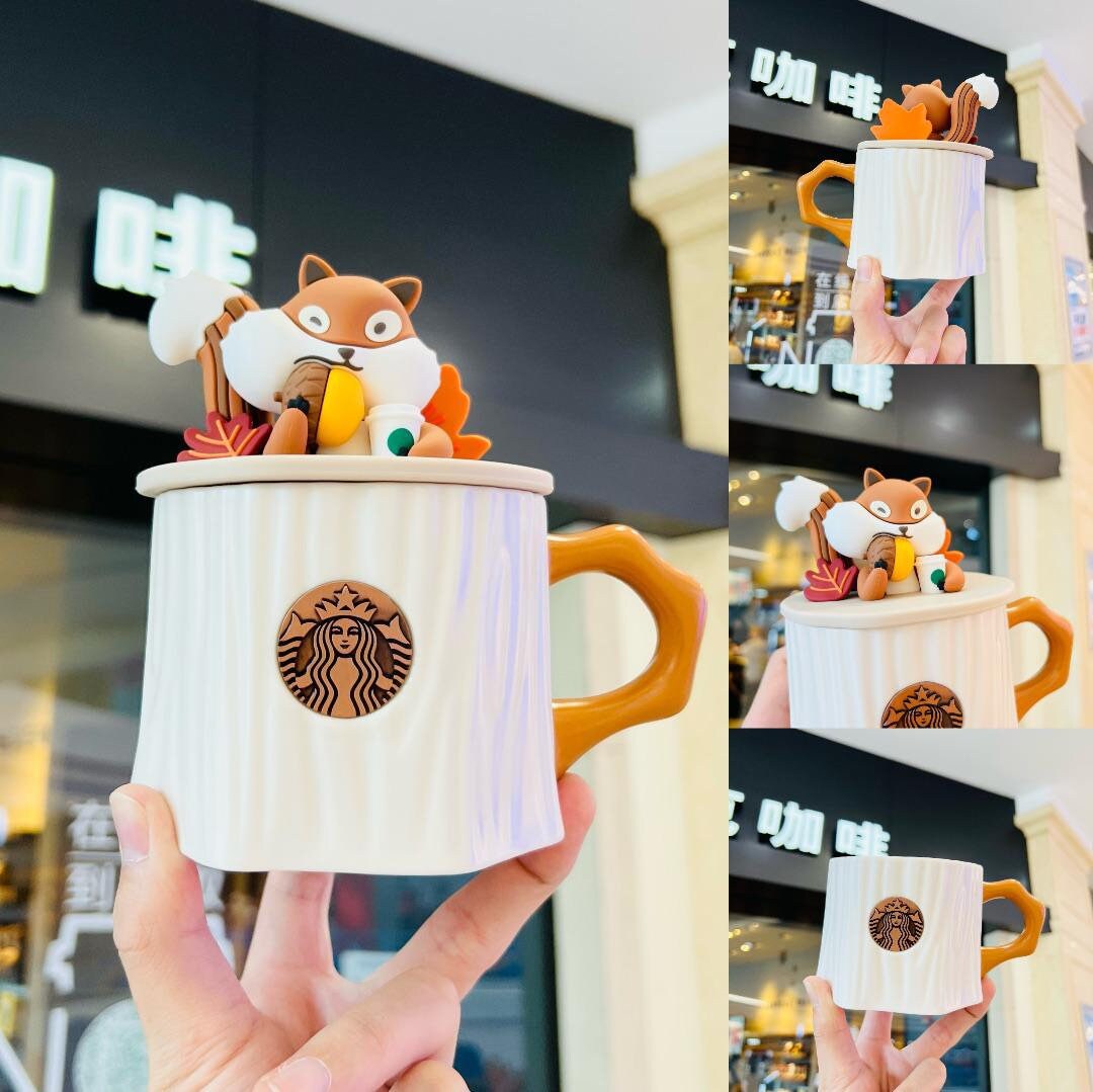 Rare! Starbucks China 2019 Bunny Mid-Autumn deals Mug Set