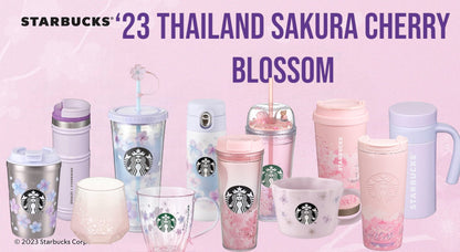 2023 spring starbucks cups Starbucks Romantic Cherry Blossom Sakura Collection 2023, Thailand & T – Katz Cupz