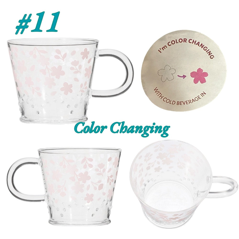 Starbucks Korea Sakura and shops Matcha Color Changing Cups